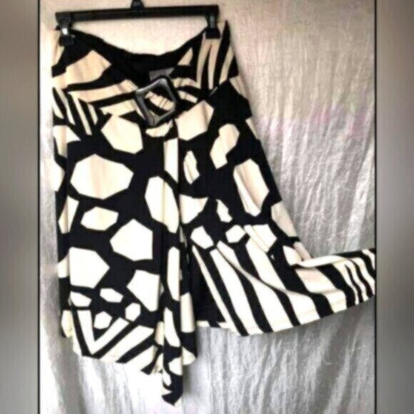 Vintage Joseph Ribkoff A-Symmetrical Layered Skirt Size 12 - Picture 5 of 7